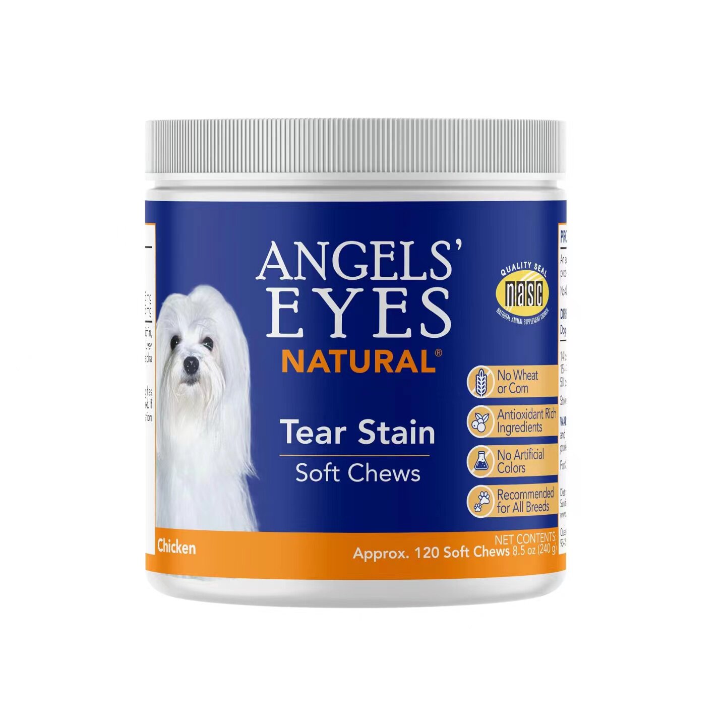 美国直邮 ANGELS' EYES Natural Tear Stain天然防泪痕狗狗软咀嚼