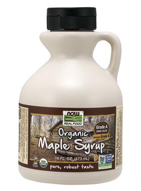 美国直邮Now Foods pure maple syrup A/B级枫糖浆枫叶糖浆 473ml