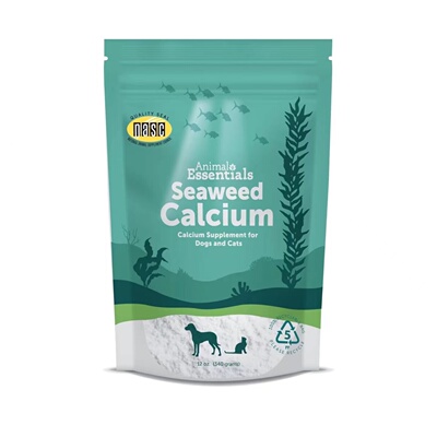 美国直邮 Animal Essentials Seaweed Calcium猫狗精华海藻钙340g
