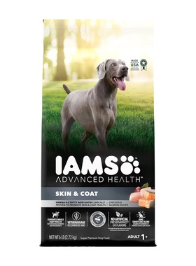 美国直邮 IAMS Advanced Health Skin & Coat dog food成年干狗粮