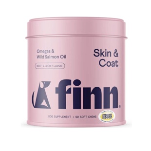 美国直邮Finn Skin & Coat Salmon Oil Supplement狗皮肤皮毛支持