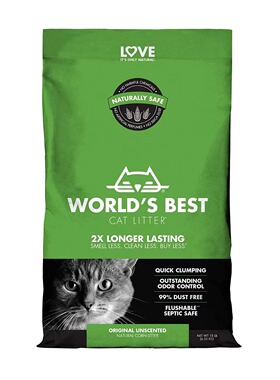 美国直邮WORLD'S BEST CAT LITTER Original Unscented无气味猫砂