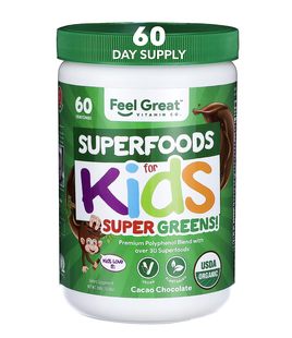SuperGreens 美国直邮Feel Organic 365 Kids儿童营养补剂 Great