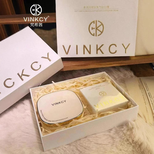 正品VINKCY梵希茜柔润无瑕轻薄气垫BB霜遮瑕提亮不卡粉不脱妆服帖