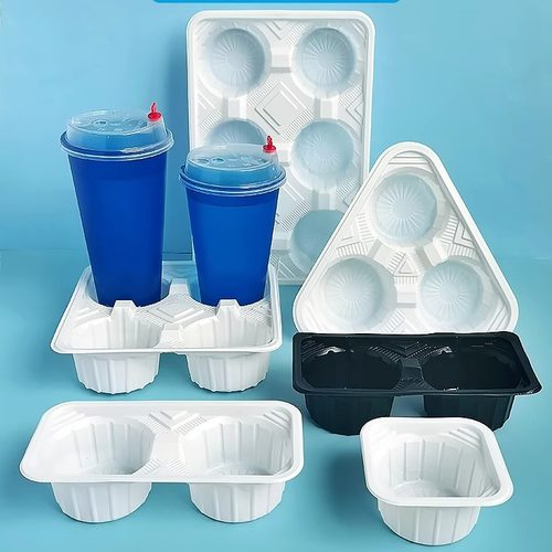 包邮一次性加厚塑料白2346杯托