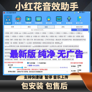 小红花音效助手网红主播直播笑声哈哈掌声气氛辅助声卡远程安装