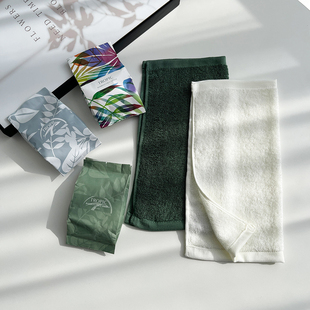 出英国5英镑!天然竹纤维方巾独立包装旅行便携超柔软洗脸小毛巾
