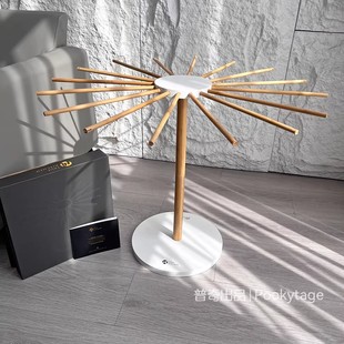 特清!好看就完了!手工竹木收纳架面条架组装式多用创意展示架