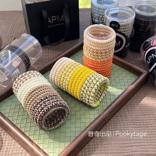 特清！15条装！妹子必入！百搭加粗不易滑脱减龄高马尾发圈发绳