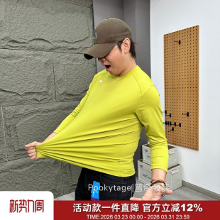 T恤 户外休闲高弹速干透气情侣长袖 柜899 意大利高端运动防晒男士