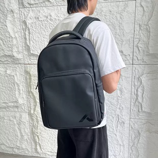 年中！北美高端线防污防水磨砂PU皮商务电脑包素黑情侣双肩包