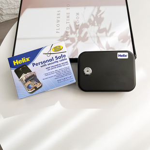 猜猜这是啥！坚不可摧！美单便携迷你钢制保险箱钥匙钢索防盗钱盒