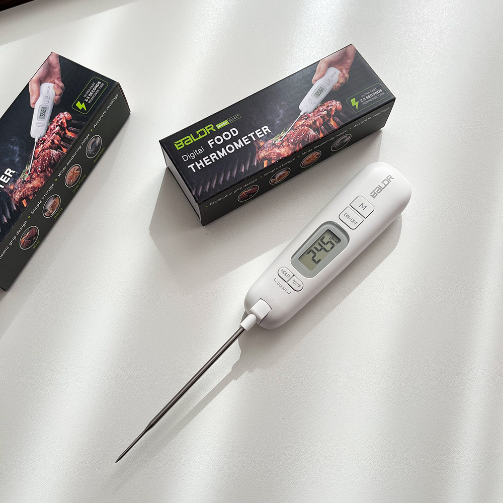 出老美！高精度秒测！可折叠电子测温仪电池式厨房数字食品温度计,五金/工具,测温仪,淘宝优惠券,粉丝福利购,淘宝优惠卷