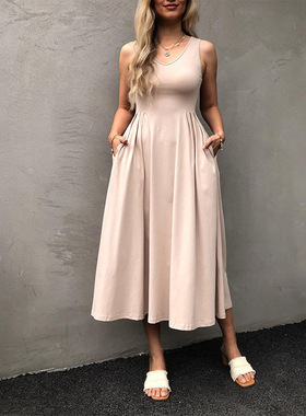 Women Elegant Dresses Summer Streetwear春夏气质优雅长连衣裙