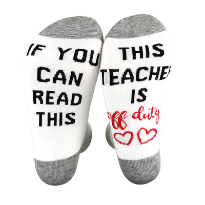 3 pairs男女袜Funny Nurse Teacher Christmas Gifts Crew Socks