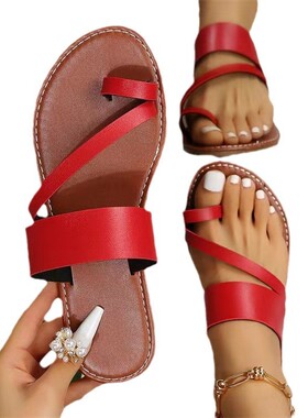 Size 43 woman shoes summer flat sandals Flip Flops Beach拖鞋