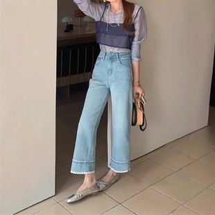 Women Denim Jeans Pant Fashion Trousers高腰弹力牛仔裤女裤子