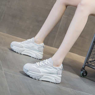 Women Footwear Shoes厚底内老爹鞋时尚百搭运动板鞋圆头透气女鞋