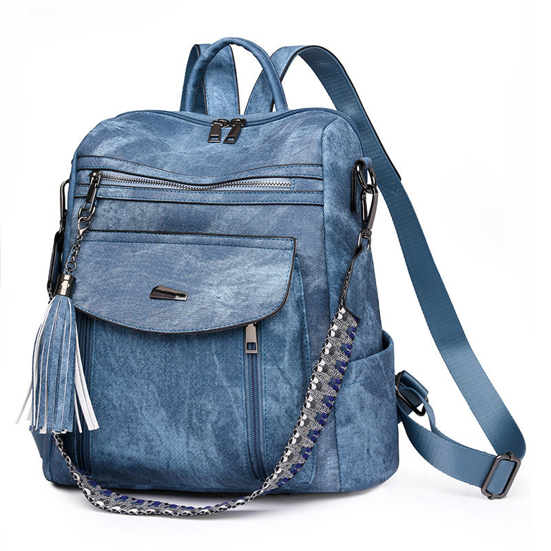 Women Shoulder Bag Ladies PU Backpack包袋女士双肩包多功能