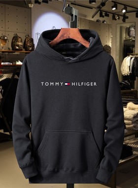 Men Sweater Hooded Fashion Print Outwear抓绒男士连帽卫衣潮牌