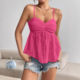 Summer Top夏新款 Tops Sexy Knitted Tube 女装 针织吊带纯色上衣