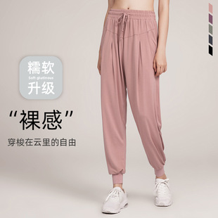 YOGA Pants Waist运动裤 Fitness 女 High GYM Trouser Women Long