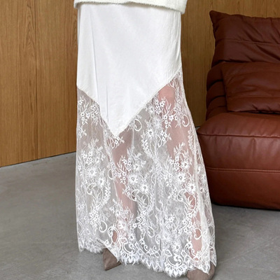 Women Skirts Lace Elegant Summer Clothes气质通勤百搭包臀裙
