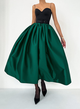 Cute Women Skirts Elegant OL Clothes女甜美气质宽松a字半身裙