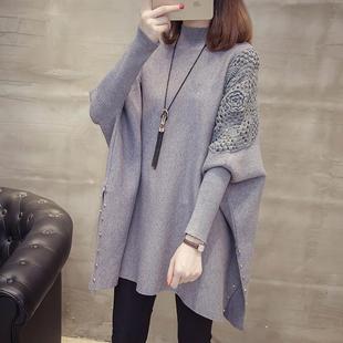 针织衫 Fashion Knitwear女秋冬套头毛衣蝙蝠袖 Pullover Women