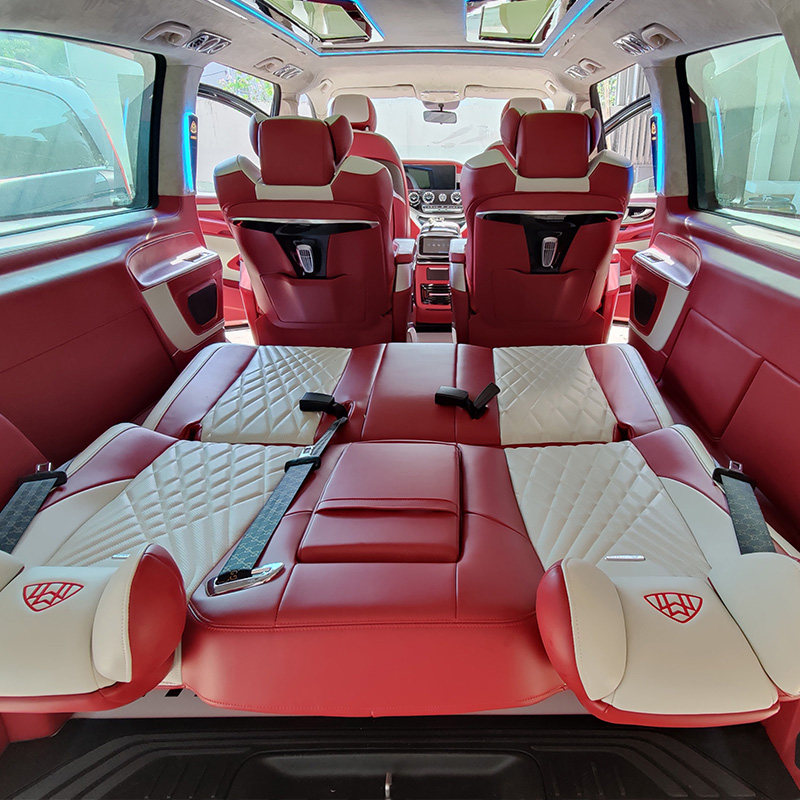MERCEDES-BENZ VITO AVIATION SEAT V260 AISLE WIDENING MODIFIED SOFA BED BUSINESS CAR INTERIOR VIANO FLOOR