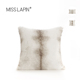 澜品简约米白色仿狐狸毛抱枕现代轻奢客厅沙发样板间卧室靠枕靠垫