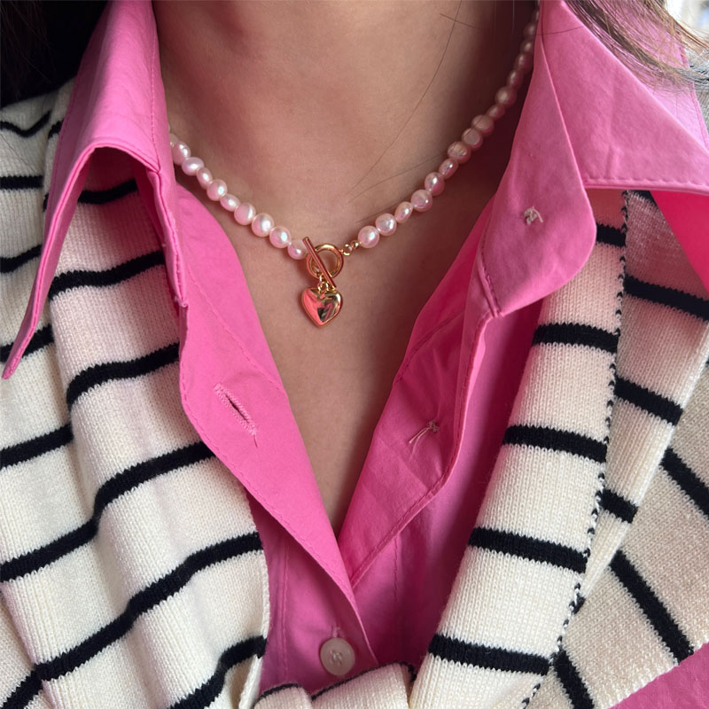 levicki爱心项链天然淡水巴洛克