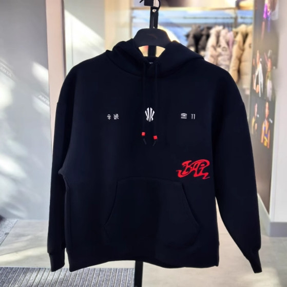 2025春季新款安踏男女连帽卫衣宽松套头运动服长袖上衣172511707