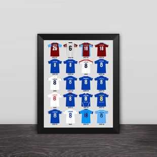兰帕德职业生涯球衣相框切尔西照片墙英格兰队卧室客厅桌摆件海报