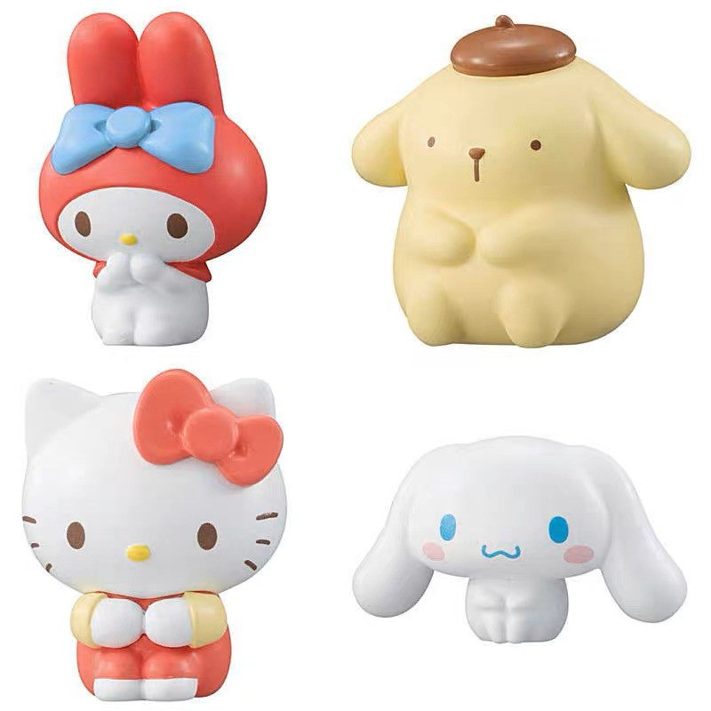 凯蒂猫玉桂狗小白布丁狗麦乐迪等待中系列扭蛋可爱桌面小摆件公仔