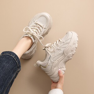 【小个子隐形增高】ZHR内增高老爹鞋经典厚底7.5cm休闲鞋运动女鞋