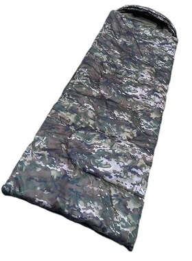 迷彩睡袋应急加厚保暖户外露营野营便携式水墨夏水墨冬藏青色睡袋