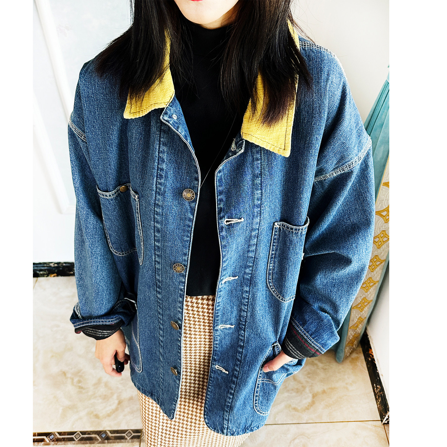 此时@长久 男女同款oversize加厚毛呢内胆 软垂感 牛仔外套24冬季,女装/女士精品,毛呢外套,淘宝优惠券,粉丝福利购,淘宝优惠卷