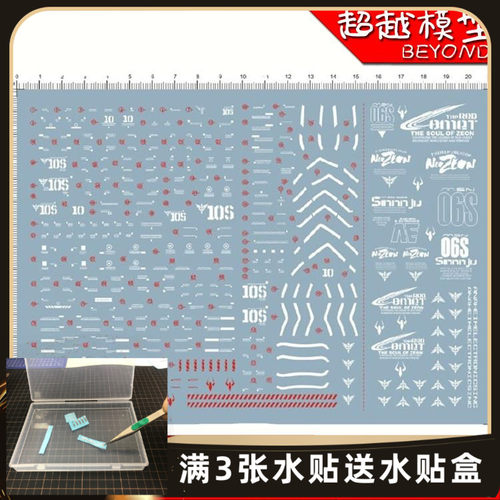 超越模型 MG RG 1/100 MSN-06S SINANJU 新安洲 新安州 水贴