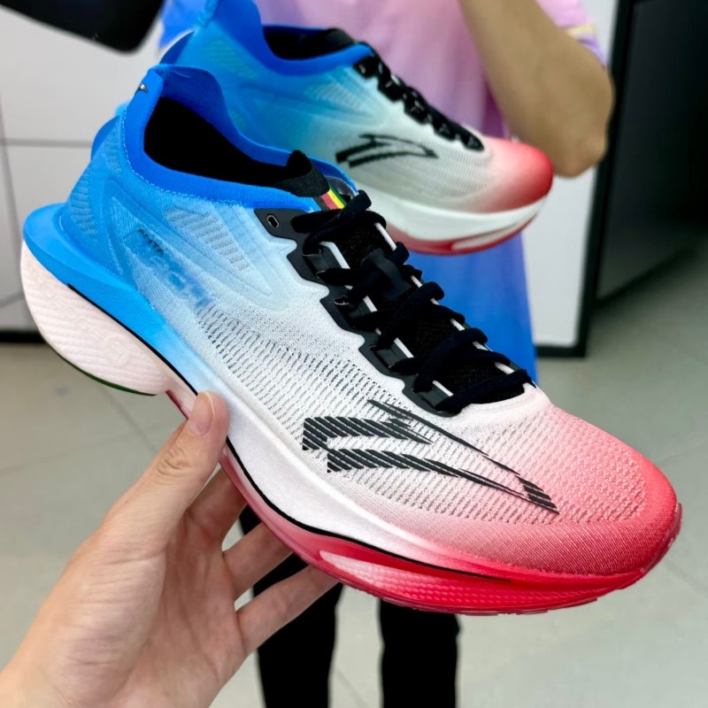 安踏马赫4代PRO澎湃巴黎配色丨氮科技跑步鞋男跑鞋 112435577R