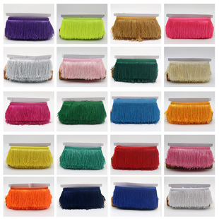 10米长现货高10cm涤纶流苏花边短排须辅料服装家具灯笼围巾舞台