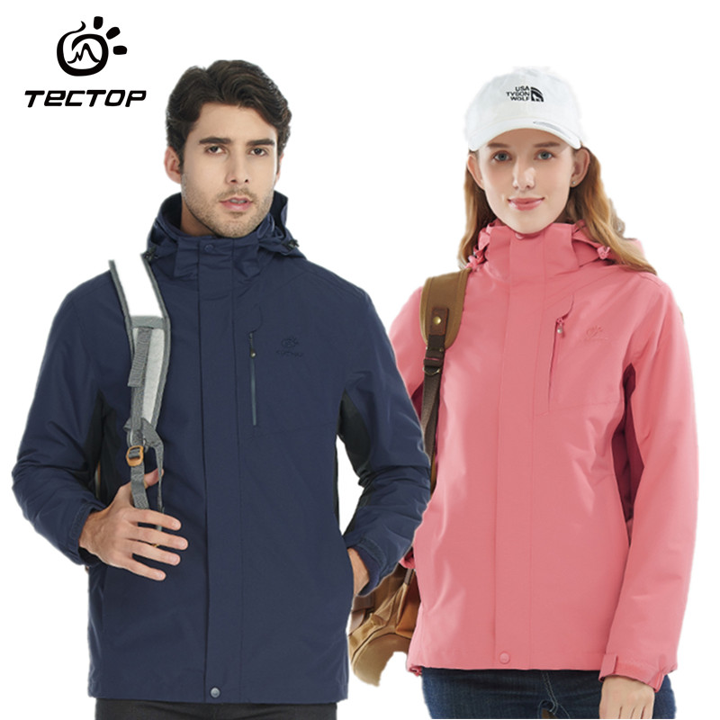 探拓抓绒内胆旅行三合一冲锋衣