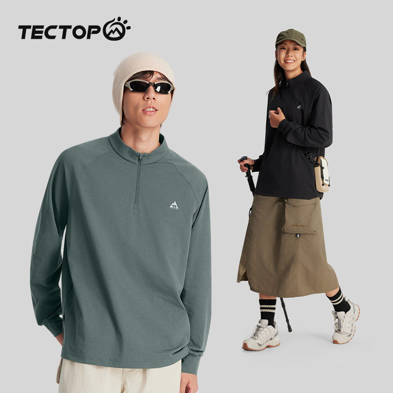 探拓户外春秋男女同款透气立领长袖速干衣休闲徒步半开衫运动T恤,户外/登山/野营/旅行用品,户外休闲衣,淘宝优惠券,粉丝福利购,淘宝优惠卷