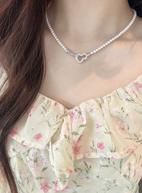 -尽显优雅气质长项链(配盒子)(天然极光小米珍珠)XL7351