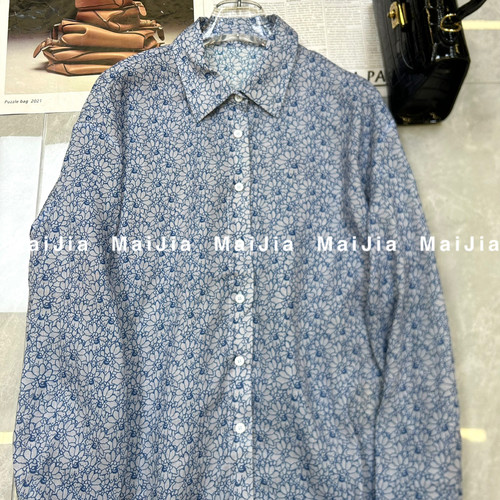 秋上新法式松弛氛围感小碎花小衫J1885