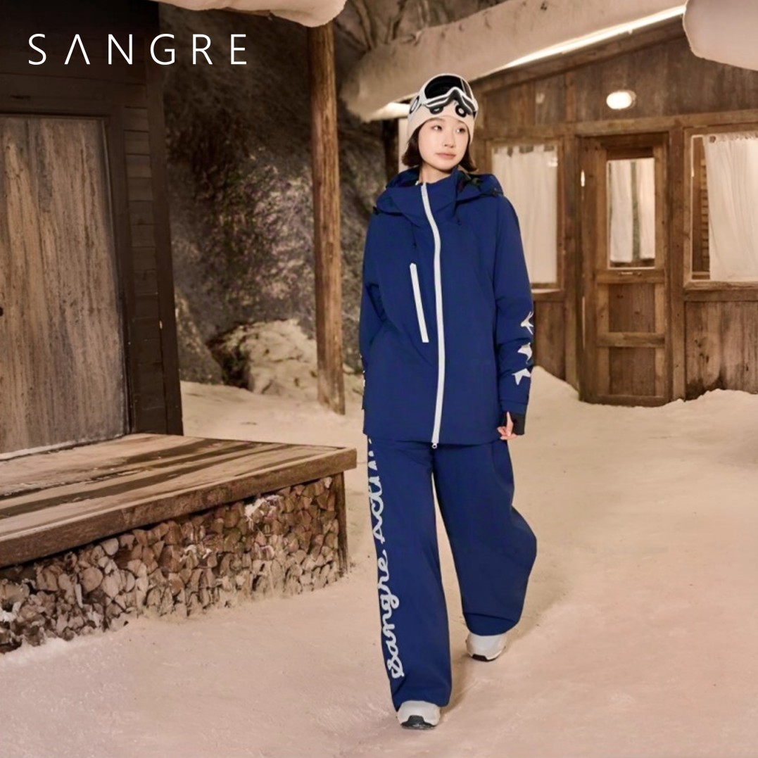 SANGRE反光星星雪服防风防水雪裤