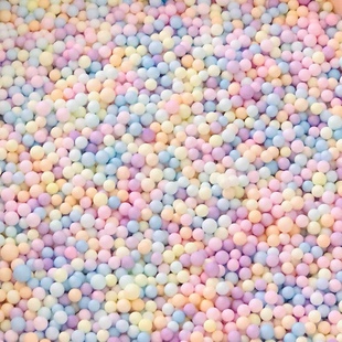 泡沫流星球礼盒填充装饰圆形颗粒波波球填充圣诞节可替代拉菲草