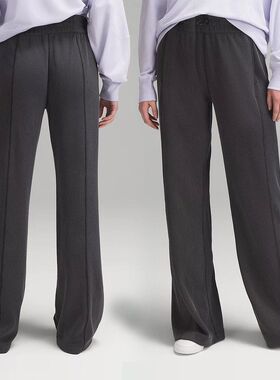 春夏休闲luu坑条宽松softstrems神裤速干拖地直筒长裤户外运动wr