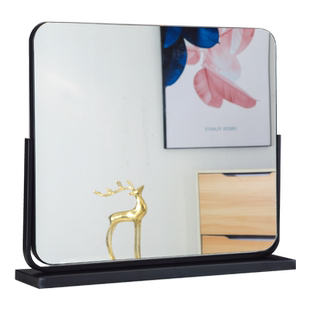 直播专用镜子反射高清米卡化妆镜网红美妆梳妆台式桌面大号无灯