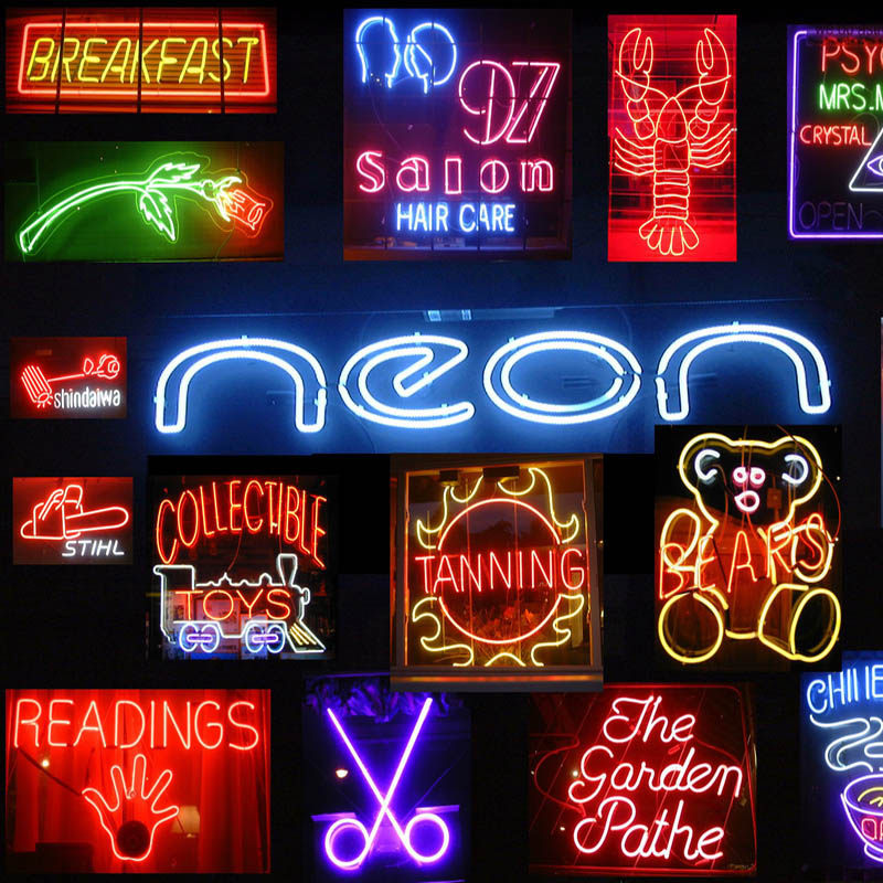 玻璃管霓虹灯发光字定制门头招牌led网红港式复古霓虹灯字母酒吧